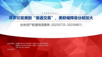 【申万宏源策略】中美关税延期与宽松预期支持全球股市普涨——全球资产配置每周聚焦 (20250808-20250815)