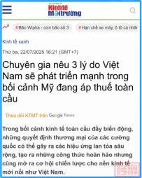 越南专家称美国关税政策将促进越南经济大发展